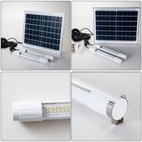 Lampes solaires de sécurité d'extérieur étanches 60W 100W 200W avec télécommande pour garage et atelier, tube LED solaire T8