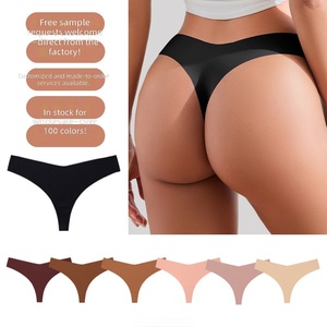 Perizoma a vita bassa traspirante e antibatterico in 52 colori, T-Back in seta ghiaccio OEM per donna taglie forti all'ingrosso - Product Image 3