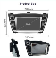 Autoradio GPS 7 pouces avec lecteur multimédia pour IX35 2009-2015, Carplay filaire et sans fil, Android Auto, WIFI, Stéréo