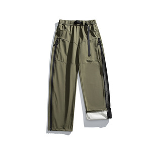 Pantaloni Outdoor da Uomo Impermeabili e Antivento, Pantaloni Sportivi Casual Tinta Unita per Escursionismo, Pantaloni Cargo da Lavoro a Gamba Dritta - Product Image 2