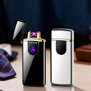 Encendedor Dericsson Nuevo Ultrafino Resistente al Viento con Doble Arco, Encendedor de Cigarrillos Recargable USB con Inducción Inteligente, Logotipo Personalizado - Product Image 1