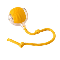 Balle interactive intelligente pour animaux de compagnie, jouet électrique mobile pour chien et chat, rechargeable par USB, balle mobile à faire bouger soi-même avec queue en corde pour animaux de compagnie