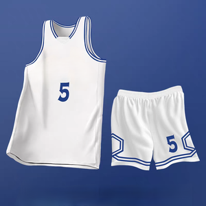 ชุดเสื้อระบายอากาศแห้งเร็วงานตามสั่งชุดทีมชุดบาสเก็ตบอลพิมพ์ซับลิเมชันใส่ได้ทุกเพศสำหรับฝึกซ้อมกีฬาประจำวัน - Product Image 3