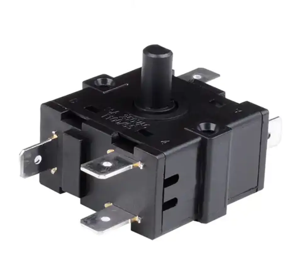 250V 16a Tandwiel Roterende Potentiometer Schakelaar 6 Pin 3 4 5 6 7 Stand Verwarmer Roterende Schakelaar