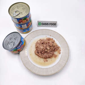 Atún Enlatado de Buena Calidad en Trozos Desmenuzados en Aceite de Soya o en Salmuera, Bonito Skipjack, Marca OEM OASIC - Product Image 6