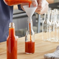 Emballage de bouteille de sauce pot de bouteille en verre woozy 12oz 5oz bouteilles en verre Woozy de sauce chaude avec bouchon à vis