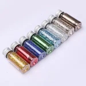 Gold Glitter powder 10 g bottle polyester material glitter for hand-painted nail art crafts