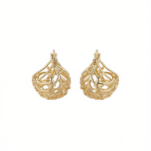 Orecchini a Perno E3117 in Oro Bianco, Gioielli Bohémien da Donna in Lega - Product Image 1