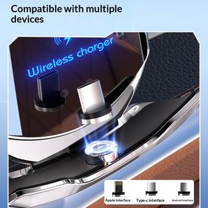 Support de navigation multi-positions à ouverture et fermeture par induction, charge rapide 15W, chargeur sans fil pour voiture Q3, support de téléphone - Product Image 2