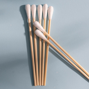 Hisopos de Algodón Médico Haining Tide de 10 cm, Estériles, 50 Unidades, para Cuidado del Bebé, Limpieza de Heridas, Limpieza de Oídos, Uso Cosmético - Product Image 2