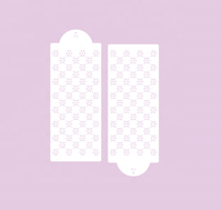 2 pochoirs de décoration de gâteaux, modèles floraux pour pulvérisation, outils de décoration pour desserts, biscuits et fondants
