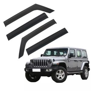 Accessoires de voiture, déflecteurs de vent pour Jeep Wrangler JL 2018-2021, déflecteurs de vent, visières, pare-pluie - Product Image 1