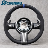 Volant en faux daim de haute qualité avec fibre de carbone MP pour BMW F01 F15 F16 F20 F32 F44 F45 F30 F10 F22 F25 F31 - Sortie d'usine