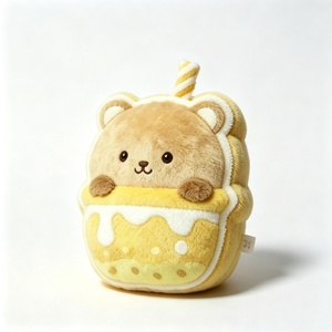 Peluche personnalisée ours au thé au lait, peluche ours au thé au lait au miel, peluche ours tasse de thé au lait, peluche ours boba mignon - Product Image 4