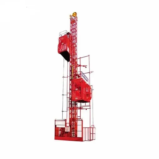 Dahan-elevador de construcción Sc200/200 0-40 M/Min, velocidad de elevación