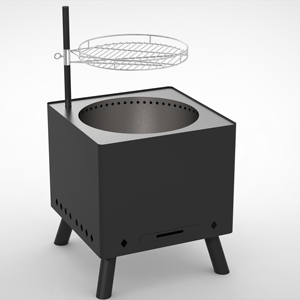 Novedad 2026: <span class=keywords><strong>Chimenea</strong></span> de leña de <span class=keywords><strong>doble</strong></span> <span class=keywords><strong>cara</strong></span> para patio trasero con altura ajustable, estufa de camping de acero al carbono de larga duración - Product Image 6