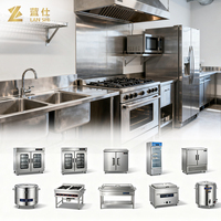Équipement de cuisine commercial Lubo-LanShi, solution de restauration en acier inoxydable gaz/électrique pour restaurants et hôtels