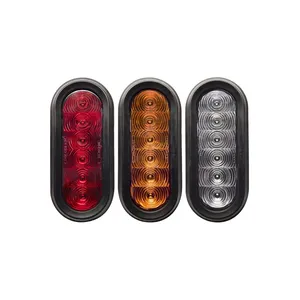 Optoelectrónica Iluminación a color 6 "OVAL 6 LED STT GRMT MNT RED L TQ