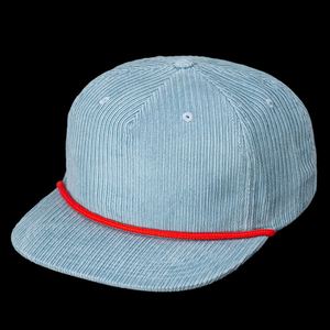 Oem Custom Embroidery Patch Logo Mens High Quality 5 Panel Unstructured Corduroy Blank Rope Snapback <b>Cap</b> <b>Hat</b> - Product Image 3
