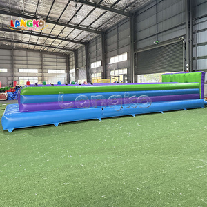 Carrera Bungee Inflable Comercial de 2 Pistas, Juego de Carrera Bungee Inflable para Alquiler en Fiestas y Carnavales - Product Image 4