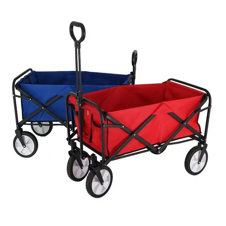 Outdoor Foldable Camping Wagon Cart Collapsible Beach Picnic Portable folding UtilityTrolley