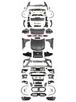 Kit de Carrocería para BMW X6 E71 2006-2013, Conversión a Modelo G06 LCI X6M F96, Ensamblaje de Parachoques Delantero, Rejilla Central, Guardabarros, Faldones Laterales