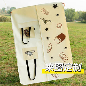 เสื่อปิกนิกยี่ซิดานผ้าอ็อกซ์ฟอร์ดทรงสี่เหลี่ยมลายการ์ตูนพร้อมกระเป๋าสะดวกสำหรับใช้งานกลางแจ้ง - Product Image 2