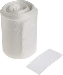 Heavy Duty 55 Gallon Contractor Garbage Bags 20 Black Industrial Trash Bags <strong>Injection</strong> Molded Plastic - Product Image 3