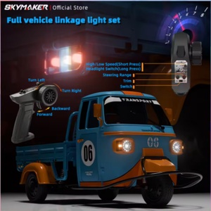 รถสามล้อบังคับวิทยุ WPL SJY-WP22 Biyaqiao ขนาด 1:10 ขับเคลื่อนสองล้อ รุ่นควบคุมระยะไกล ความเร็วสูงและต่ำ ของเล่นสำหรับเด็กและผู้ใหญ่ - Product Image 2