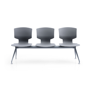 Chaise d'attente de bureau moderne 3 places pour centre commercial, école, hôpital, banque, hôtel et salle de sport, en plastique, en promotion - Product Image 1