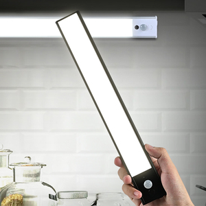Banqcn 300MM Rechargeable Motion <strong>Sensor</strong> Bed Wall Lamp Wireless LED Under Cabinet Night <strong>Light</strong> for Closet Stairs Kitchen