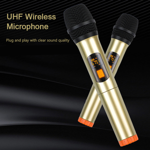 Micrófono Inalámbrico UHF Dual <span class=keywords><strong>de</strong></span> Mano, Recargable por USB-C, Alcance <span class=keywords><strong>de</strong></span> 50m, Plug & Play, para Fiestas en Casa, Discursos, Karaoke, Venta al Por Mayor - Product Image 3