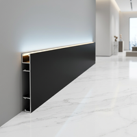 Plinthe LED en aluminium étanche personnalisée, durable et lumineuse, pour hôtels et villas