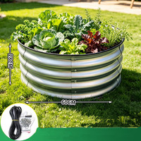 Kits de jardinières surélevées en métal pour légumes et fleurs, bacs de plantation au sol