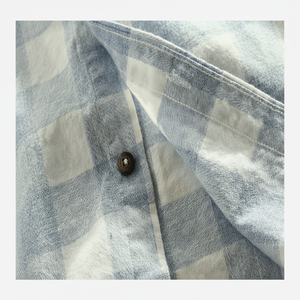 Camisa larga de franela superventas, algodón a cuadros con agujeros de botón de logotipo personalizado, nuevos colores claros para esquí y snowboard - Product Image 1