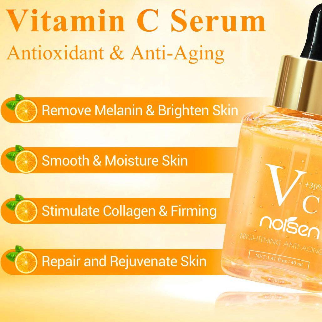Private Label Natural Organic Skin Care Anti Aging Brightening Pure Vitamin C Serum For Face