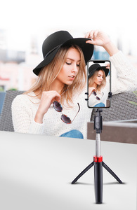 Hot Bán Y11 Tự Dính 360 Xoay Có Thể Gập Lại Mini Tripod Không Dây Màu Xanh Răng Ảnh Tự Sướng Stick Với Điều Khiển Từ Xa - Product Image 6