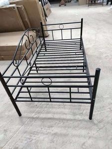 Hot Sale Design Adults Metal Portable <b>Single</b> <b>Bed</b> <b>Single</b> <b>Bed</b> Living Room Sofa <b>Single</b> Steel <b>Bed</b> - Product Image 2