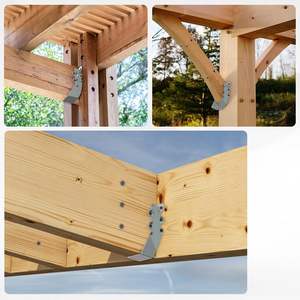 Fabrieksprijs Bouwmaterialen Rvs Dubbele Balk Hanger Beugel Voor Houten Constructie - Product Image 3