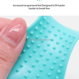 รองเท้าป้องกันรอยขีดข่วนสำหรับสัตว์เลี้ยง อุปกรณ์ป้องกันแมวข่วน รองเท้าบูทป้องกันเล็บแมวแบบปรับได้ สำหรับอาบน้ำ โกนขน ตรวจสุขภาพ และการรักษา - Product Image 3