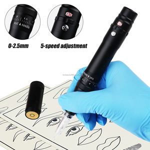 Kit de stylo de microblading sans fil avec logo personnalisé et lames jetables en acier inoxydable pour PMU - Product Image 4