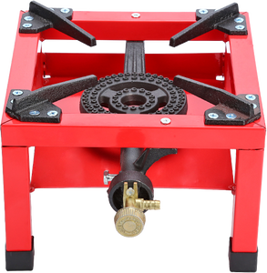 Réchaud à <span class=keywords><strong>gaz</strong></span> portable <span class=keywords><strong>pour</strong></span> le camping en plein air, brûleur unique, fonte, allumage piézoélectrique - Product Image 1