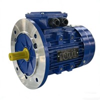 Moteur triphasé professionnel 380V IE2 à faible bruit, 4 pôles, 1500 tr/min, montage au pied, boîtier en aluminium, 5,5 kW, 7,5 CV