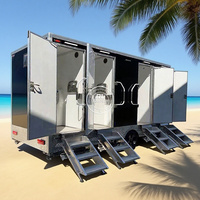 Toilettes portables de camping en plein air originales 2025, design moderne, salle de bain mobile, location de douche, remorque, système de compostage écologique