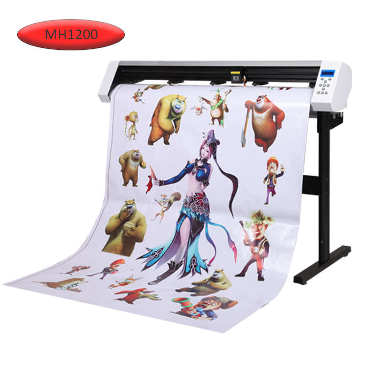Mika 630 1200 kamera vinil rulolar etiket yazılım kontur kesimi ile ploter kesme makinesi fonksiyonu