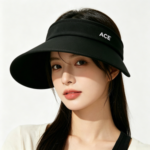 ACE UPF 50+ หมวกปีกกว้างโพลีเอสเตอร์ป้องกันแสงแดดแบบเปิดด้านบนสำหรับทุกเพศป้องกันรังสียูวีกีฬาน้ำหนักเบาระบายอากาศได้ดีปรับได้ - Product Image 1
