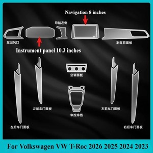 Film de protection PPF transparent en TPU pour Volkswagen <span class=keywords><strong>VW</strong></span> <span class=keywords><strong>T</strong></span>-<span class=keywords><strong>Roc</strong></span> 2026 2025 2024, <span class=keywords><strong>accessoires</strong></span> pour panneau de navigation GPS et console centrale - Product Image 2