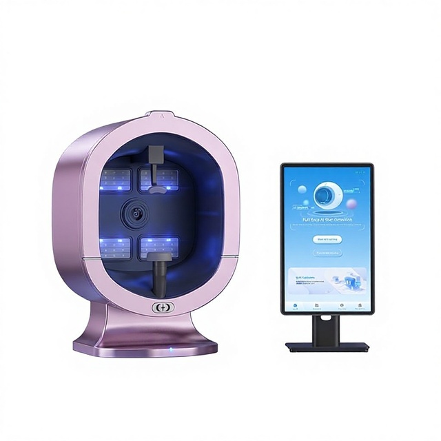 CE Certified AI Skin Analyzer 3D Facial Scanner for Wrinkles, Acne, Pigmentation, Skin Texture Analysis, Esthetician Machine