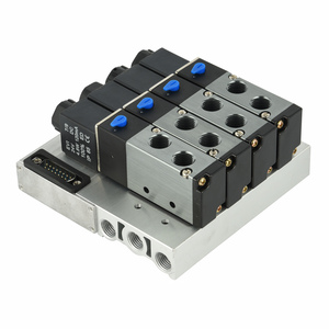 Colector de Solenoide de 5 Vías y 2 Posiciones de Alta Calidad con Base Tipo Isla, 220V 24V - Product Image 3