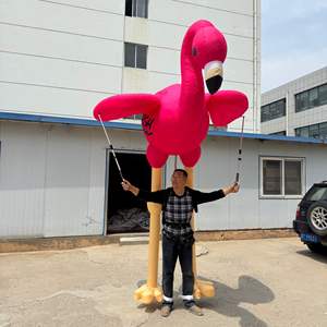 Marionnette gonflable en forme de flamant rose pour festival, spectacle de <span class=keywords><strong>cirque</strong></span>, activité, décoration - Product Image 4